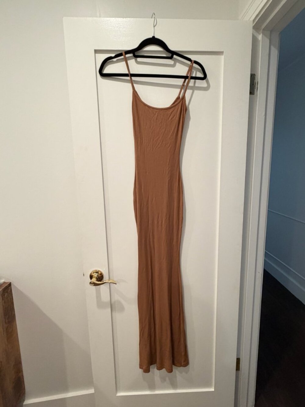 SKIMS LONG RIBBED DRESS
